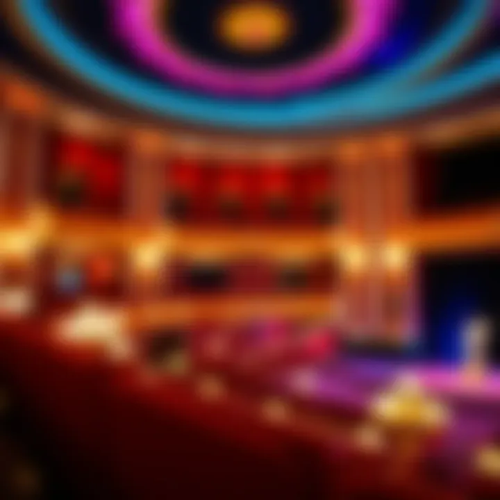 Luxurious Wynn Theater Interior Inside the luxurious Wynn Las Vegas theater hosting Le Rêve