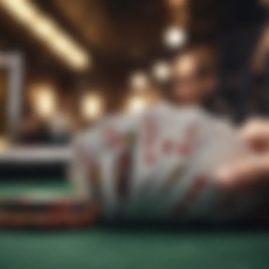 Illustration of aces up in poker gameplay