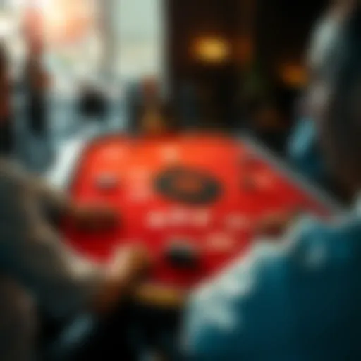 Strategic poker table layout