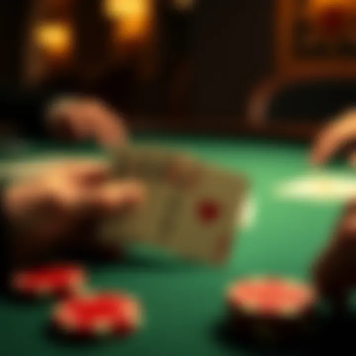 Visual representation of hand rankings in Texas Hold'em