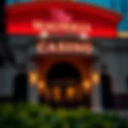 Elegant exterior view of Natchez Magnolia Bluffs Casino