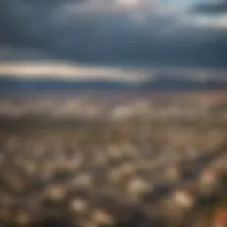 Scenic view of Las Vegas skyline with budget-friendly housing
