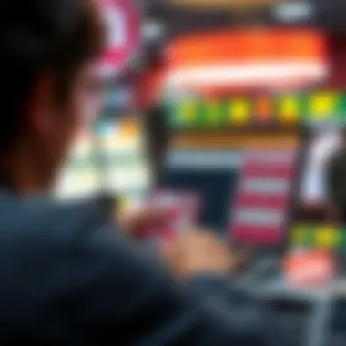 Online Purchase Experience of Lottery Tickets Concept of online lottery ticket purchase