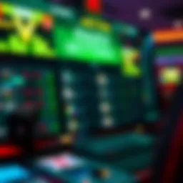 A digital interface showcasing various sports betting options