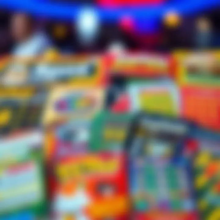 Diverse Offerings of Online Scratch Cards Variety of online scratch cards displayed