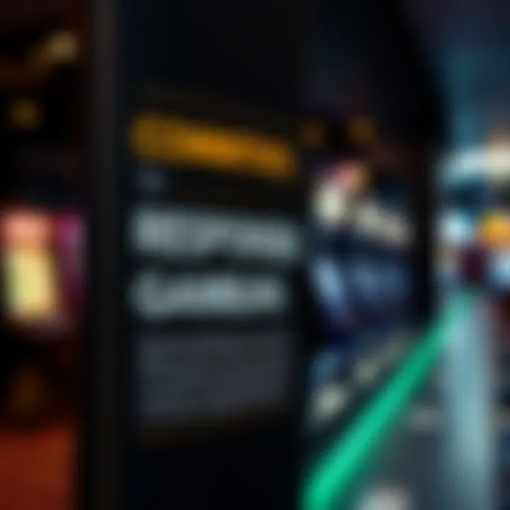 Commitment to Responsible Gambling Practices Responsible gambling signage at PointsBet Sports Bar