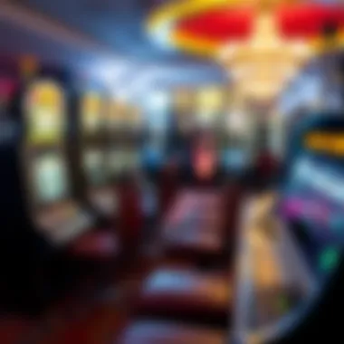 Responsible Gambling in Casino Gaming A responsible gambling message overlaying a serene casino environment.