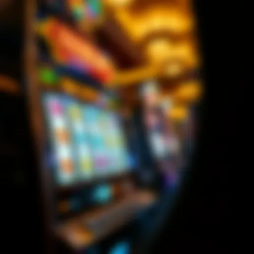 High limit slot machine in action
