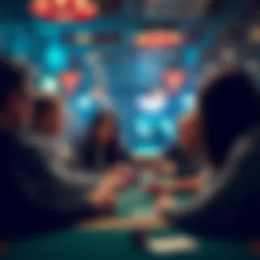 A group discussion symbolizing social support in overcoming habits.