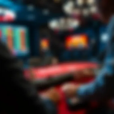 Texas Hold'em online gaming interface