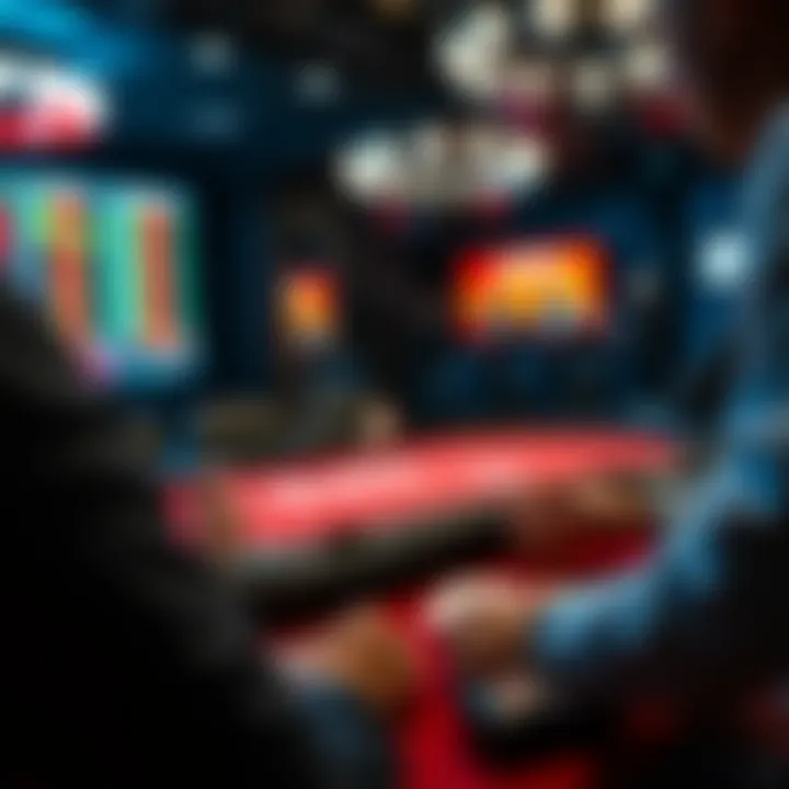 Texas Hold'em online gaming interface