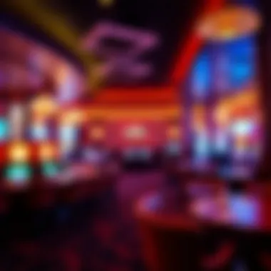 Elegant casino lounge with vibrant atmosphere