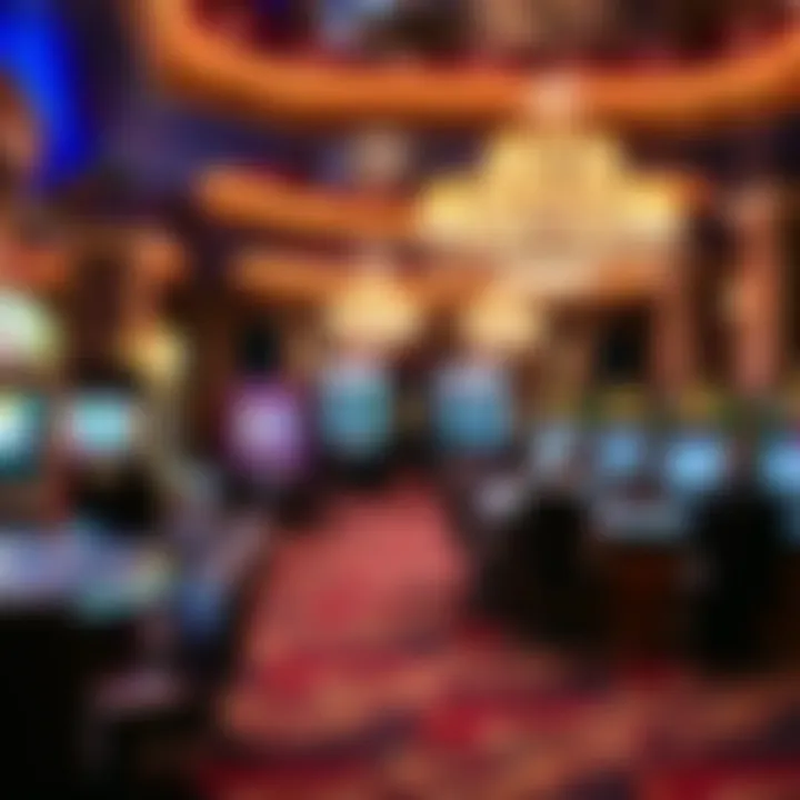 Luxurious gaming area with glamorous decor