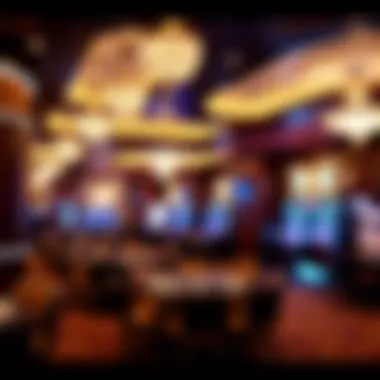 Luxurious Interior of the Casino Interior design of the casino emphasizing luxury and comfort