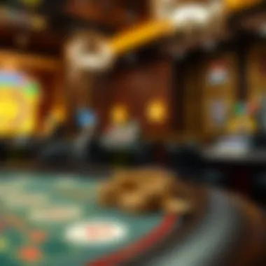 The Rise of Cryptocurrency in Casino Environments Cryptocurrency symbols reflecting in a casino setting