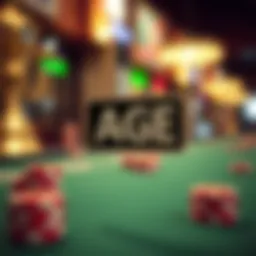 Legal age symbol for gambling