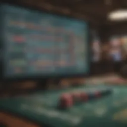 Visual representation of betting odds calculation