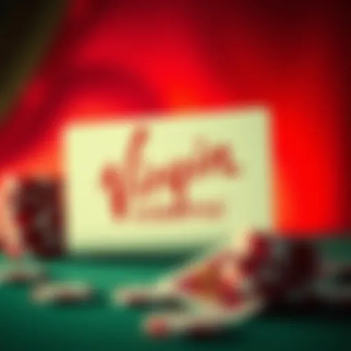 Showcasing Virgin Casino promotional codes on a vibrant background